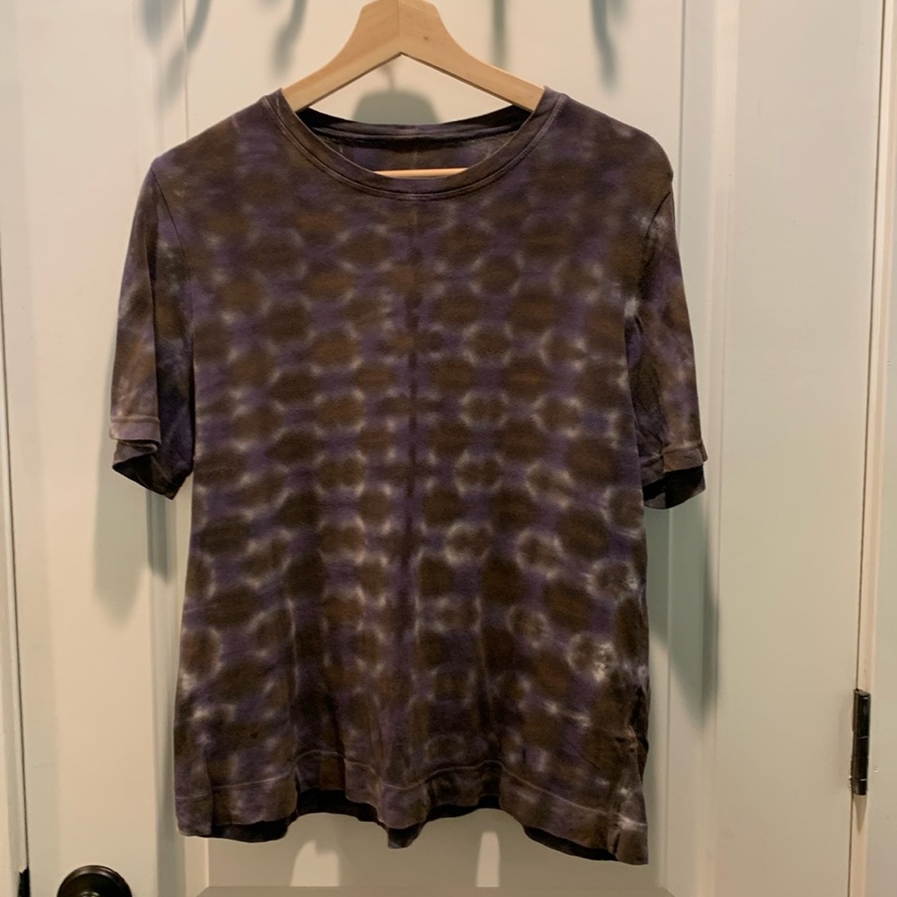 Raquel Allegra tie dye Boy tee in night orchid